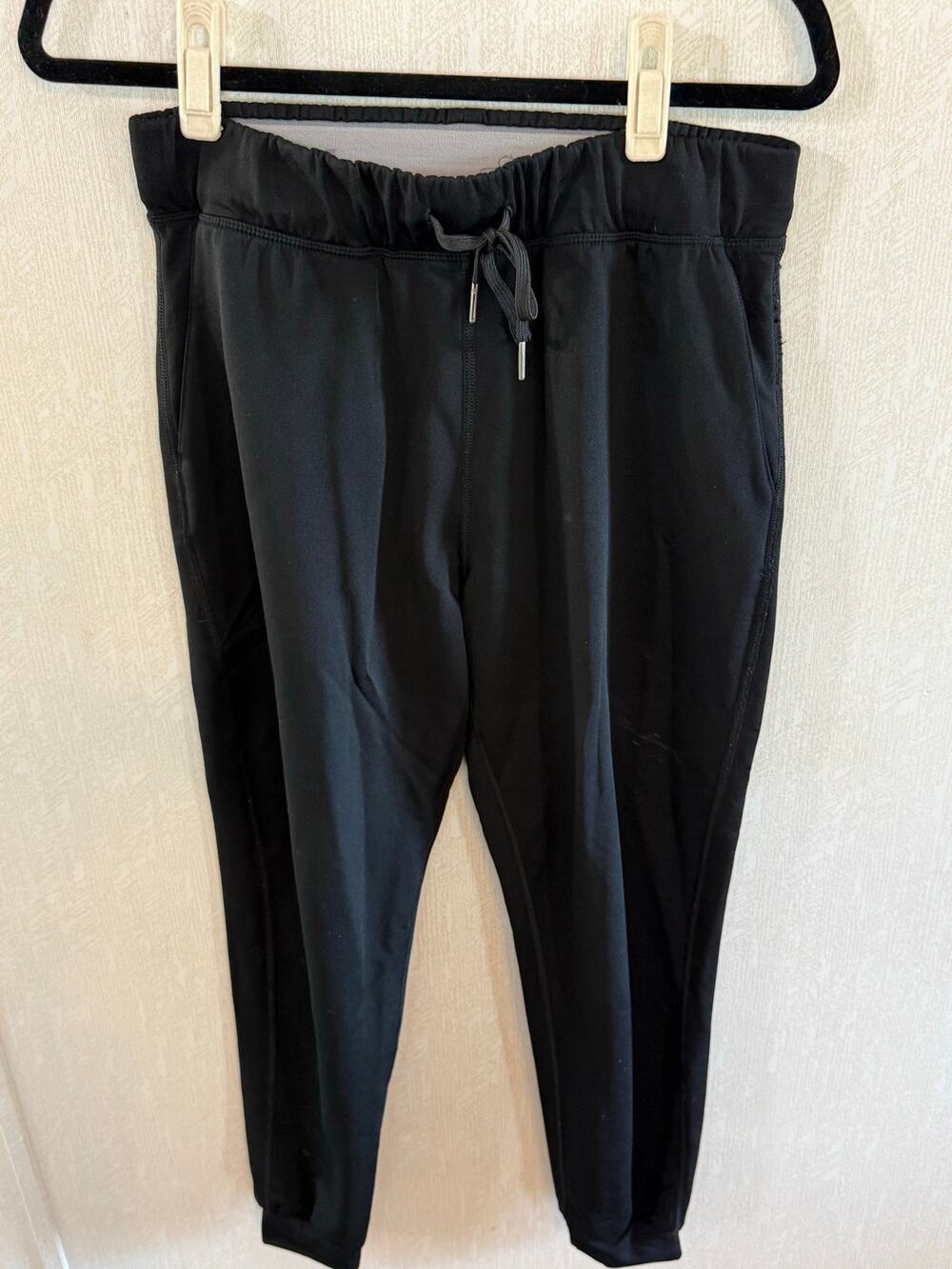 Woolx Lola Merino Wool Joggers Black Small Tall Drawstring Pants